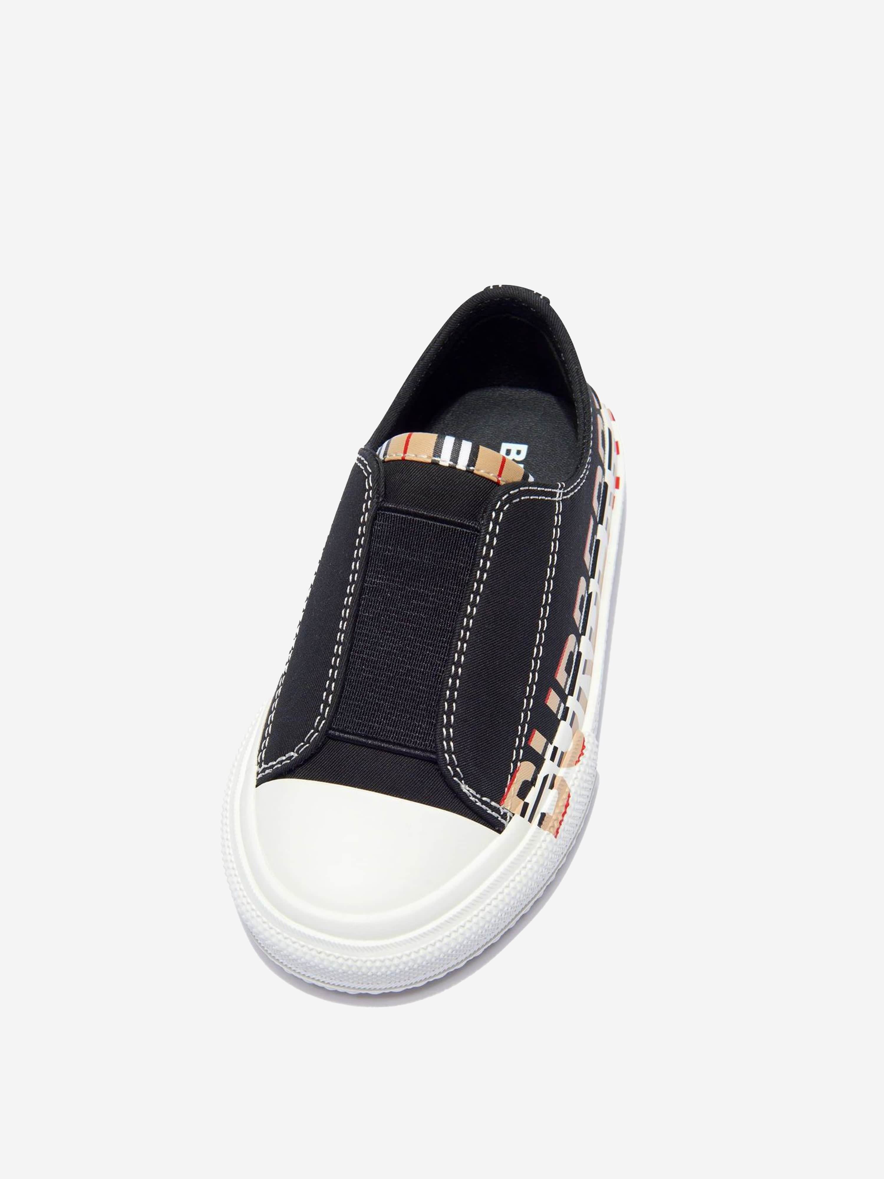 BURBERRY Kids' Mini Larkhall Logo Check High Top Sneaker / selling Kids Size 28 - US 11