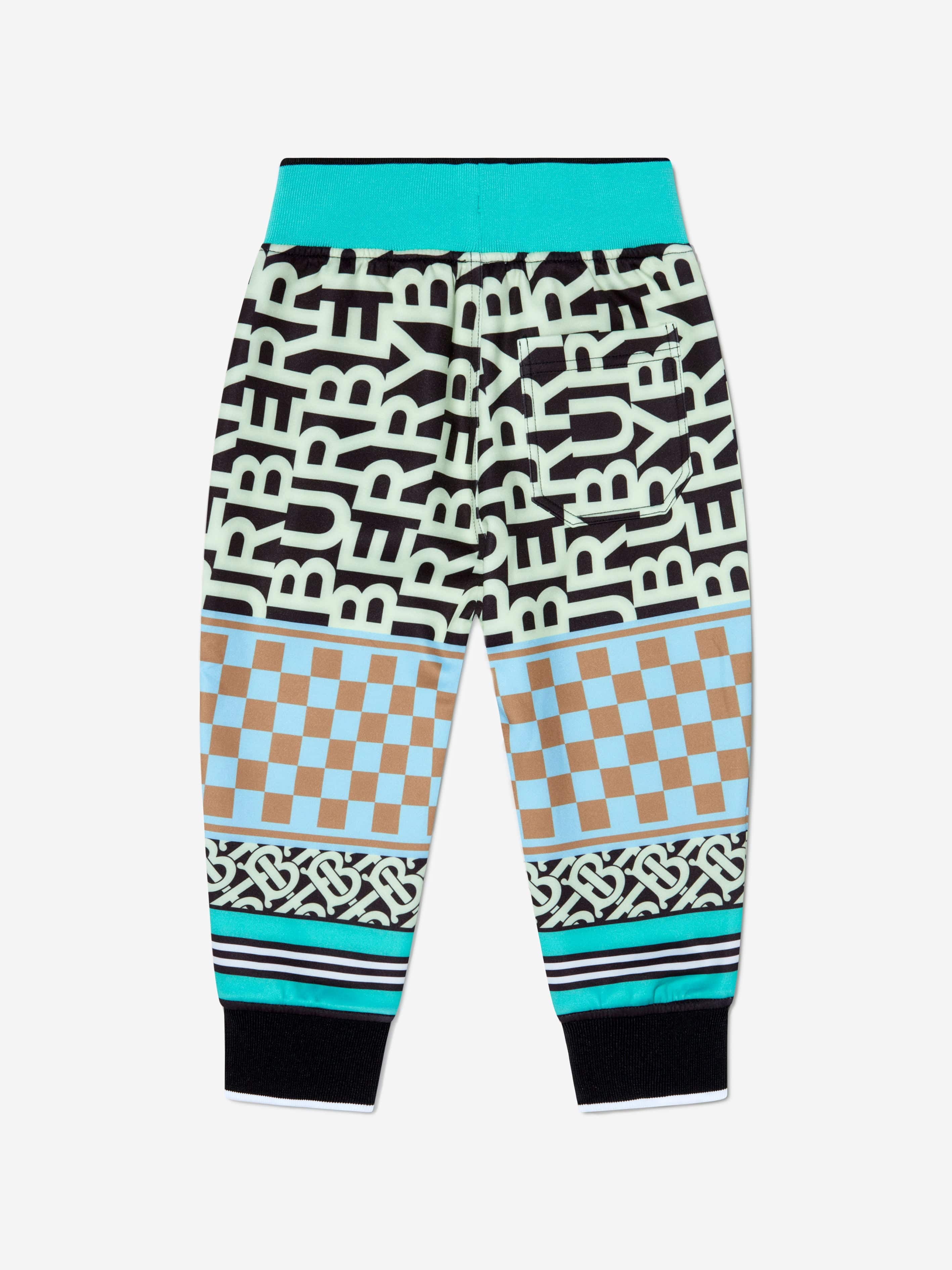 Patterned jersey joggers sale