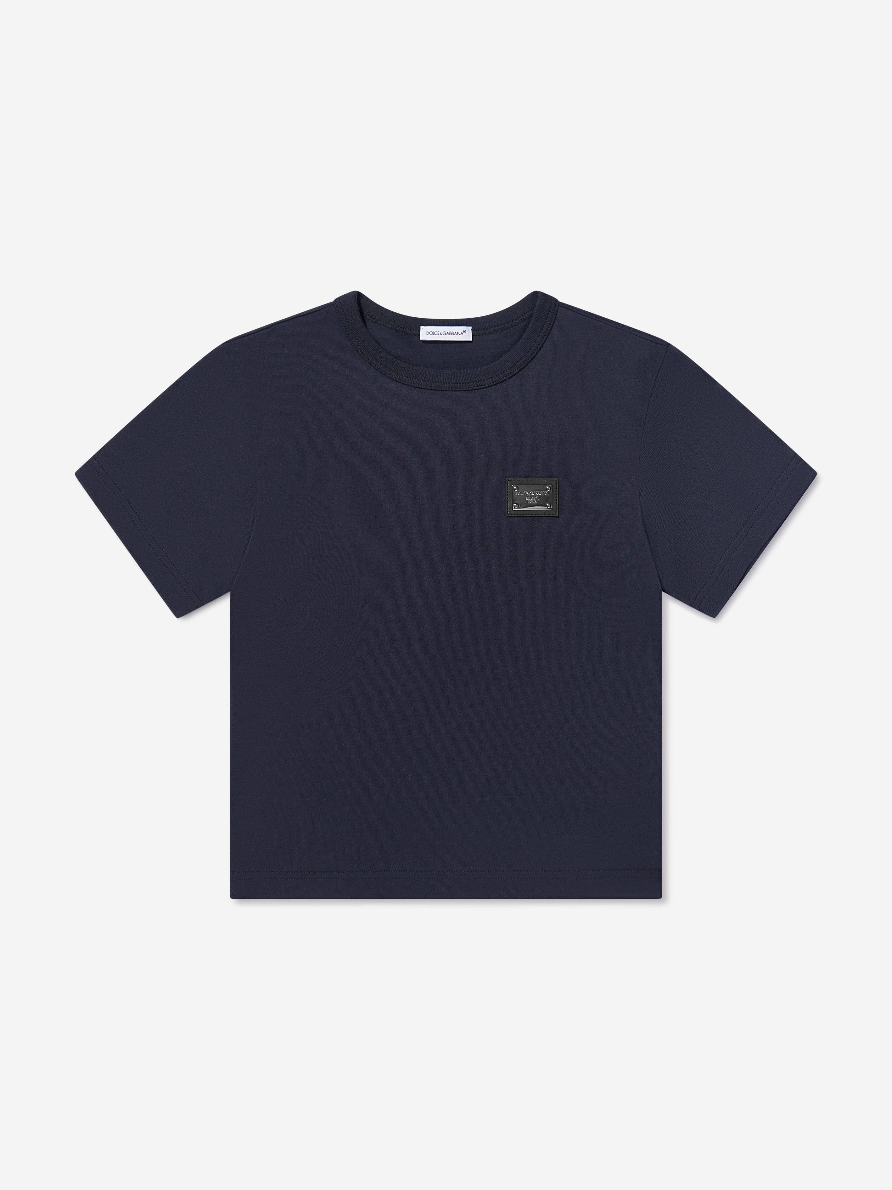 Boys Logo T-Shirt in Navy