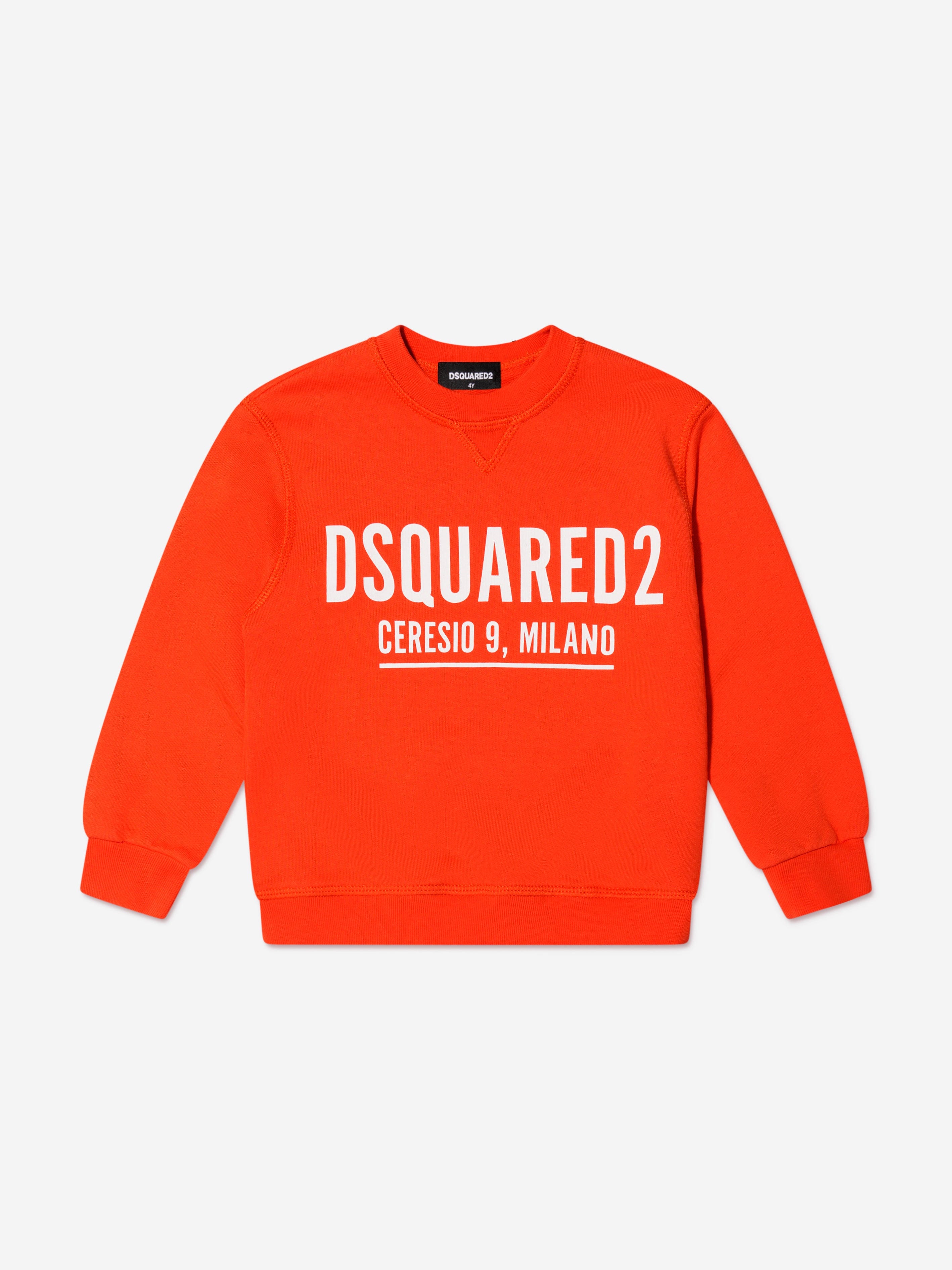 Dsquared orange sweatshirt sale