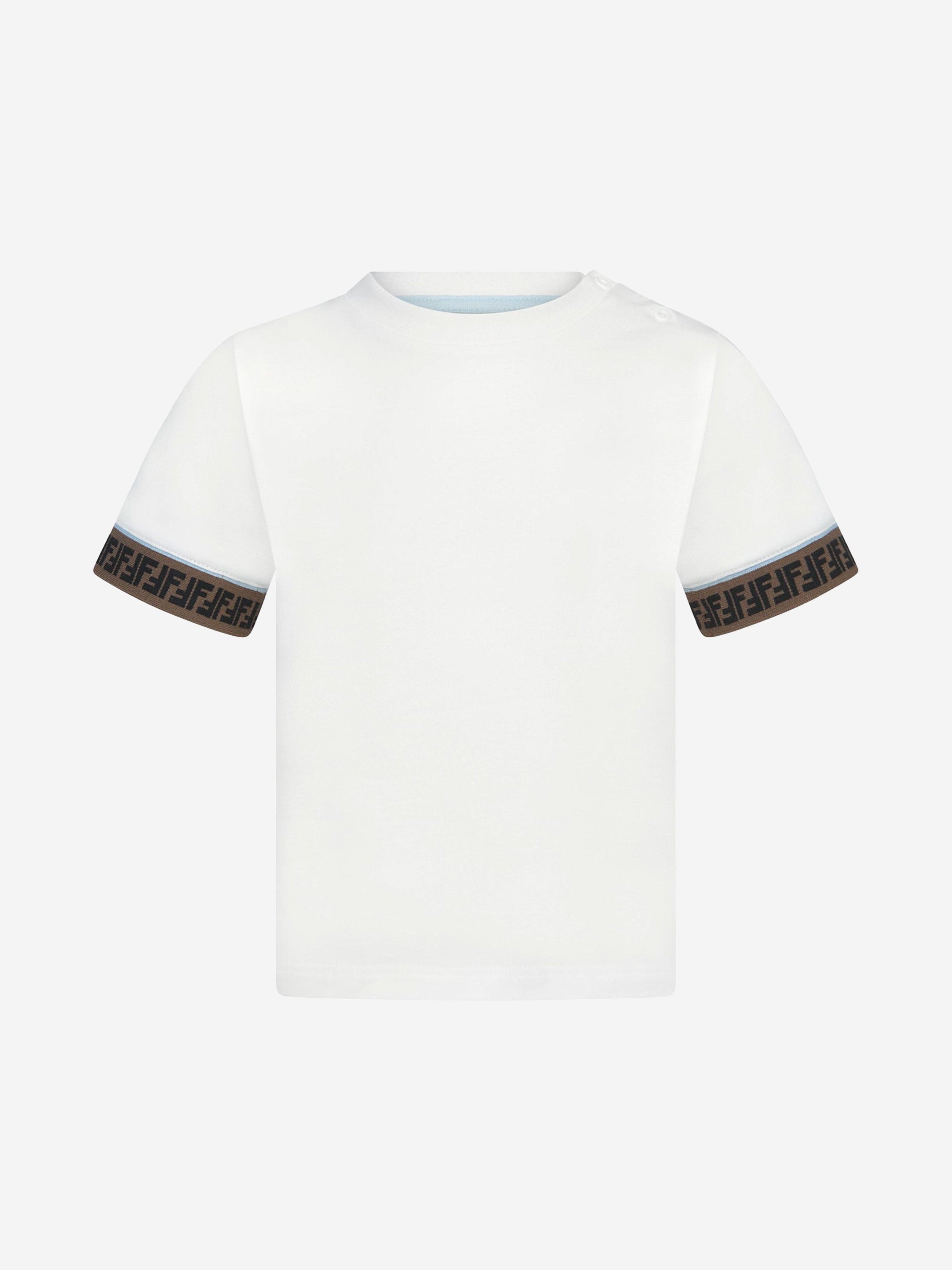 Fendi black and shop white t shirt