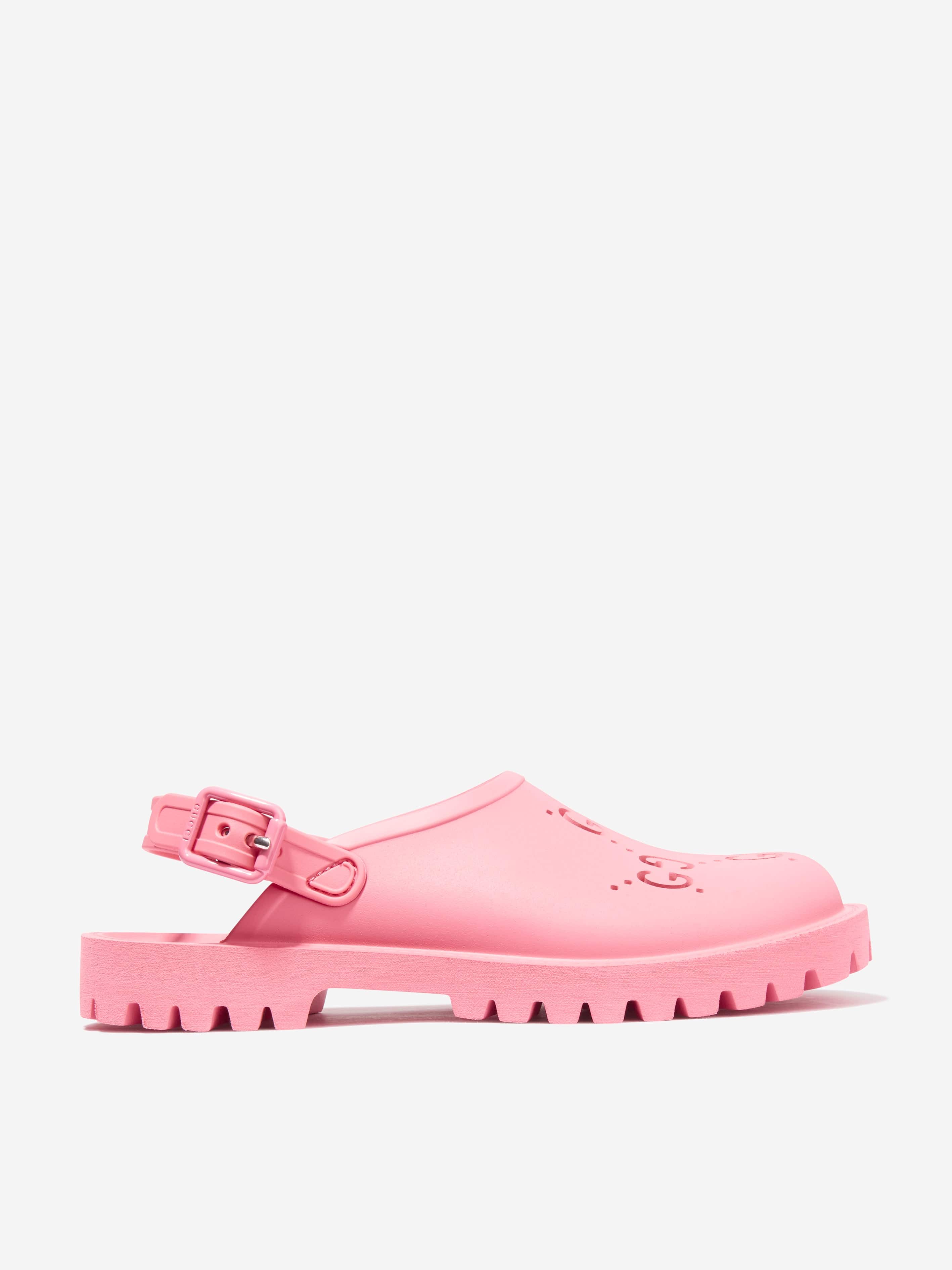 Pink discount rubber sandals