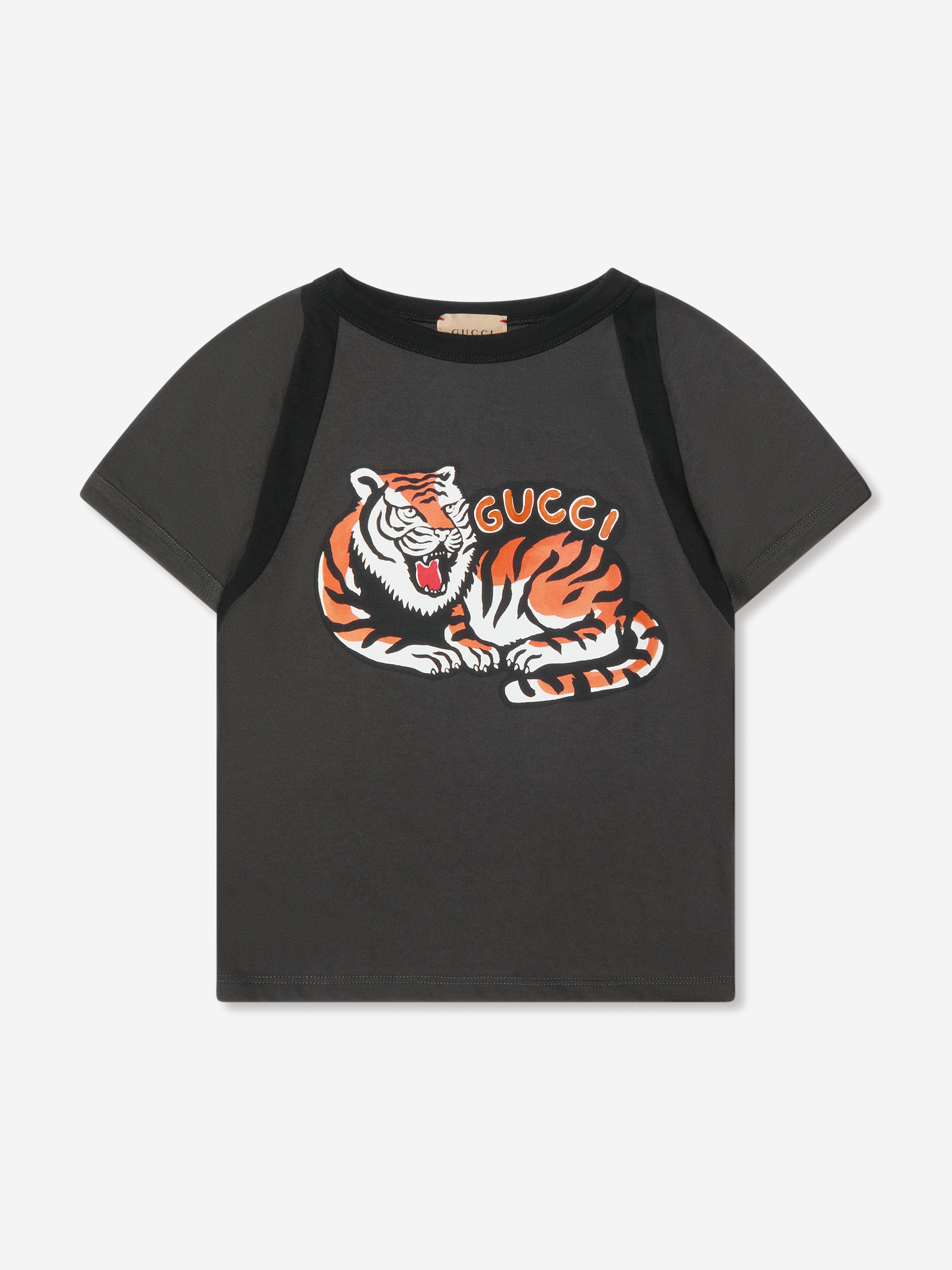 Gucci - Girls Ivory Cat Logo T-Shirt