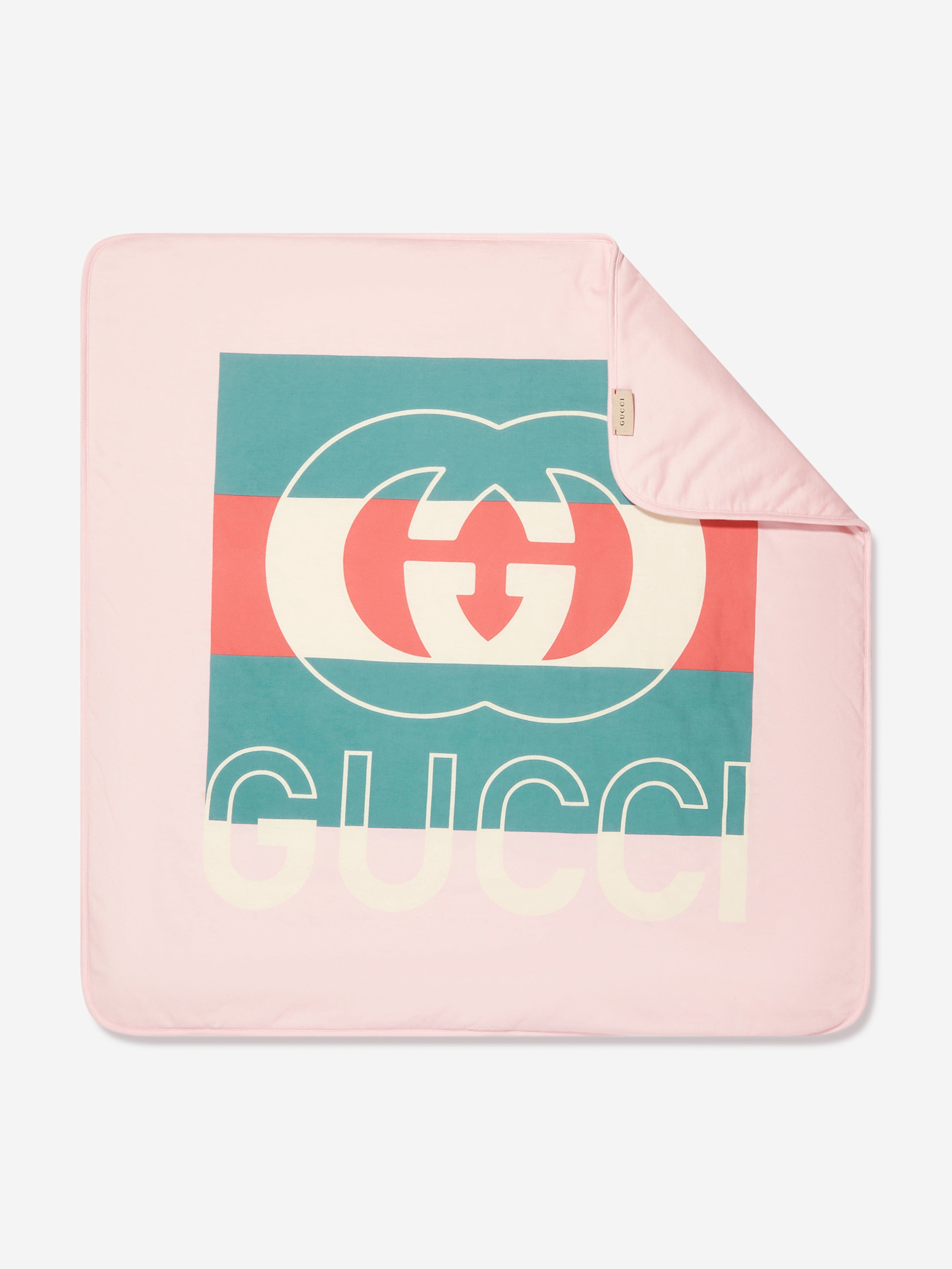 Pink gucci 2024 baby blanket