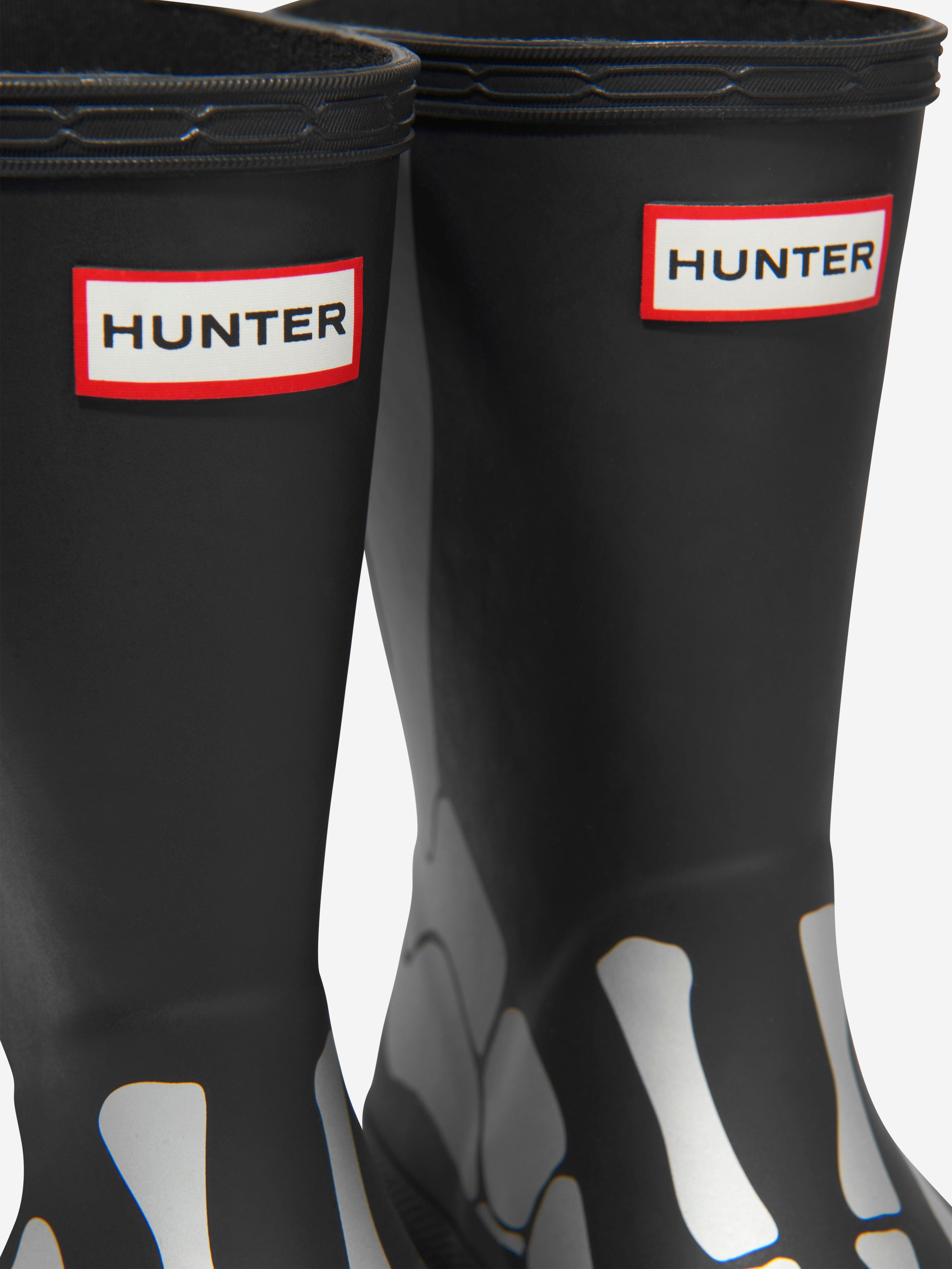 Hunter Kids First Classic Metallic Skeleton Wellies | Childsplay