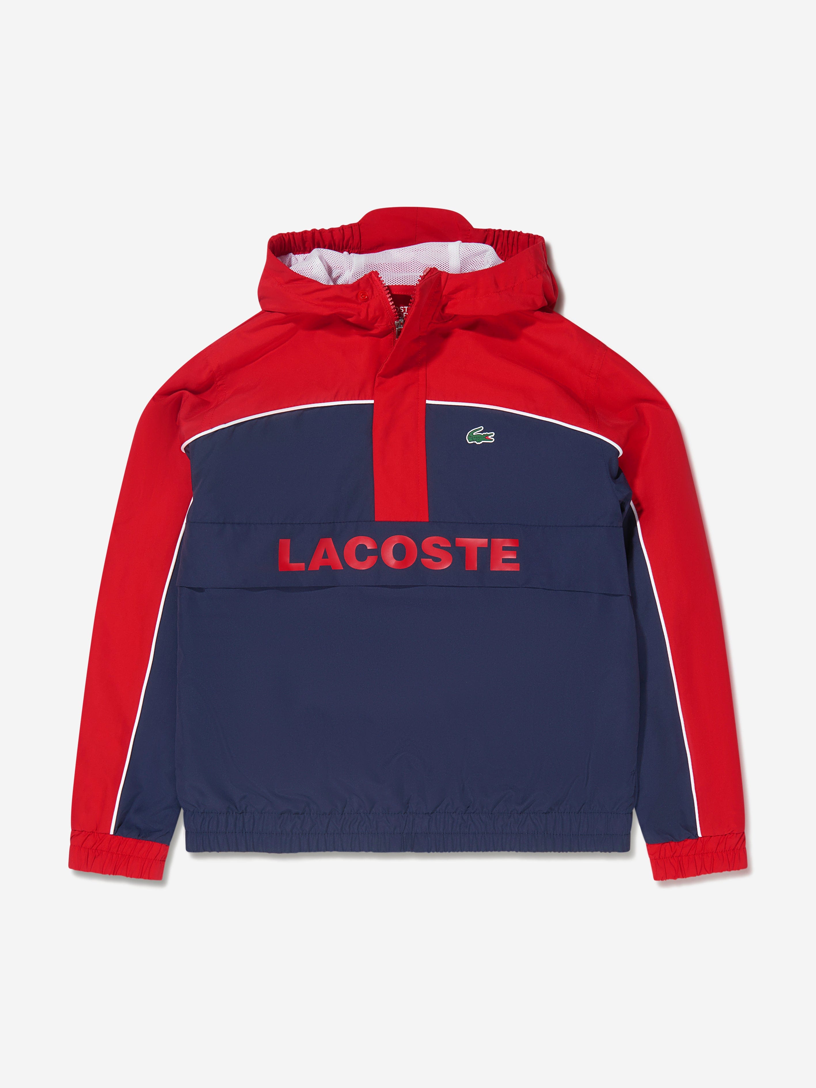 Lacoste Kids Boys Logo Overhead Windbreaker Childsplay Clothing