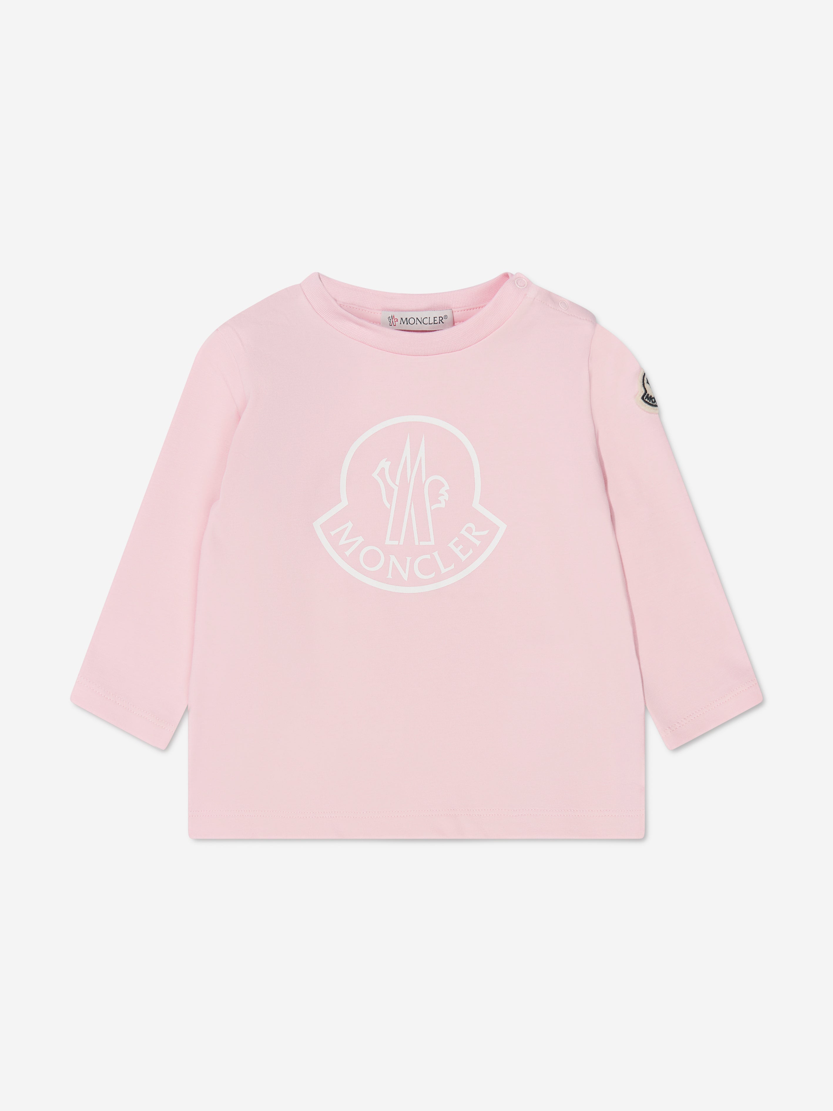 Moncler Enfant Baby Logo Long Sleeve T-Shirt