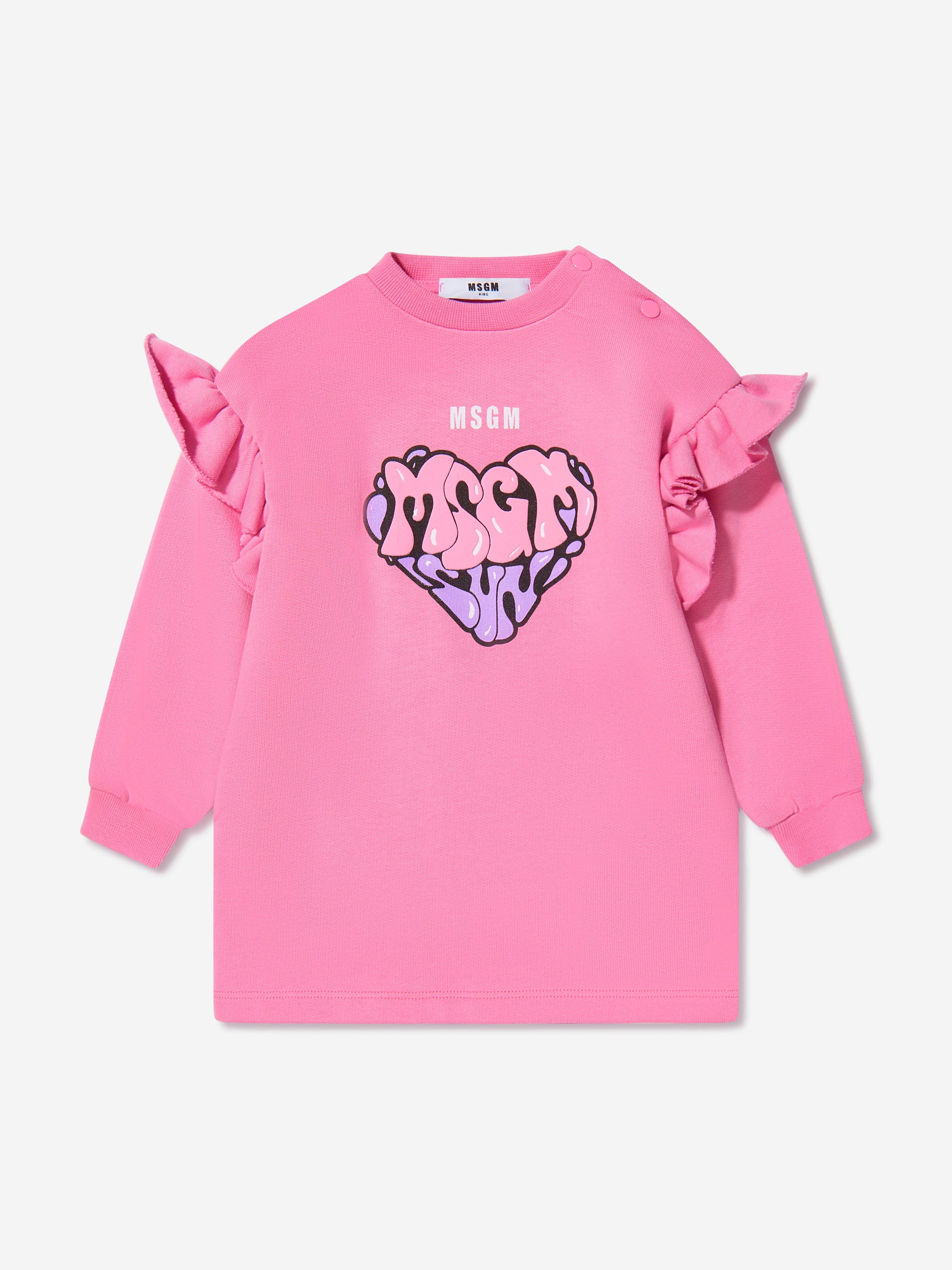 Baby Girls Heart Logo Sweater Dress