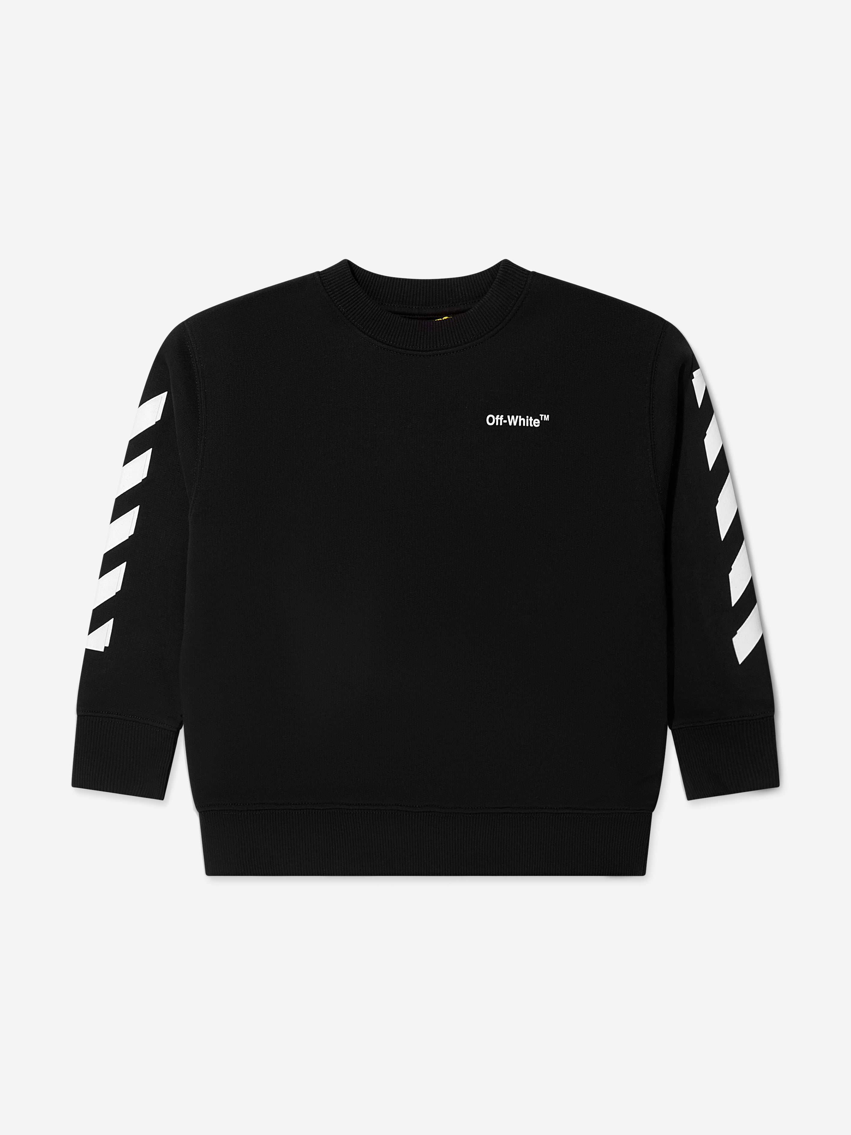 Off white black sales diagonal arrows logo hoodie