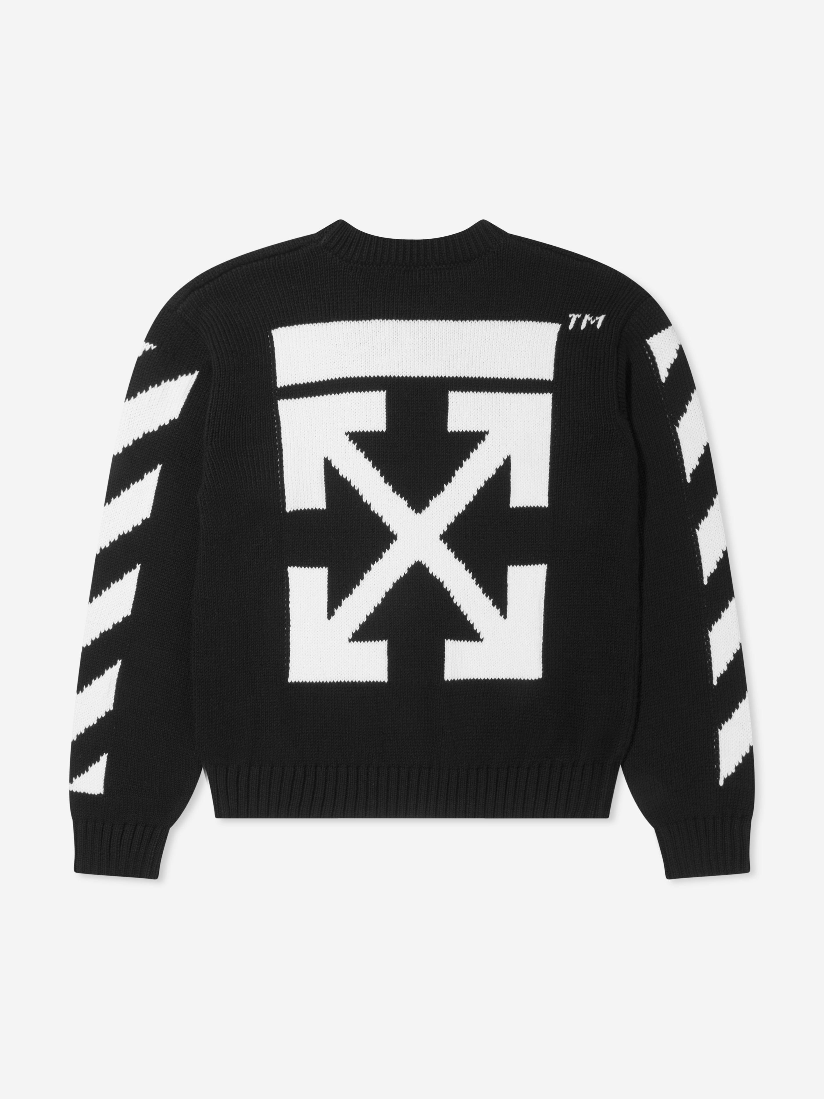 Off white black sale and white jumper