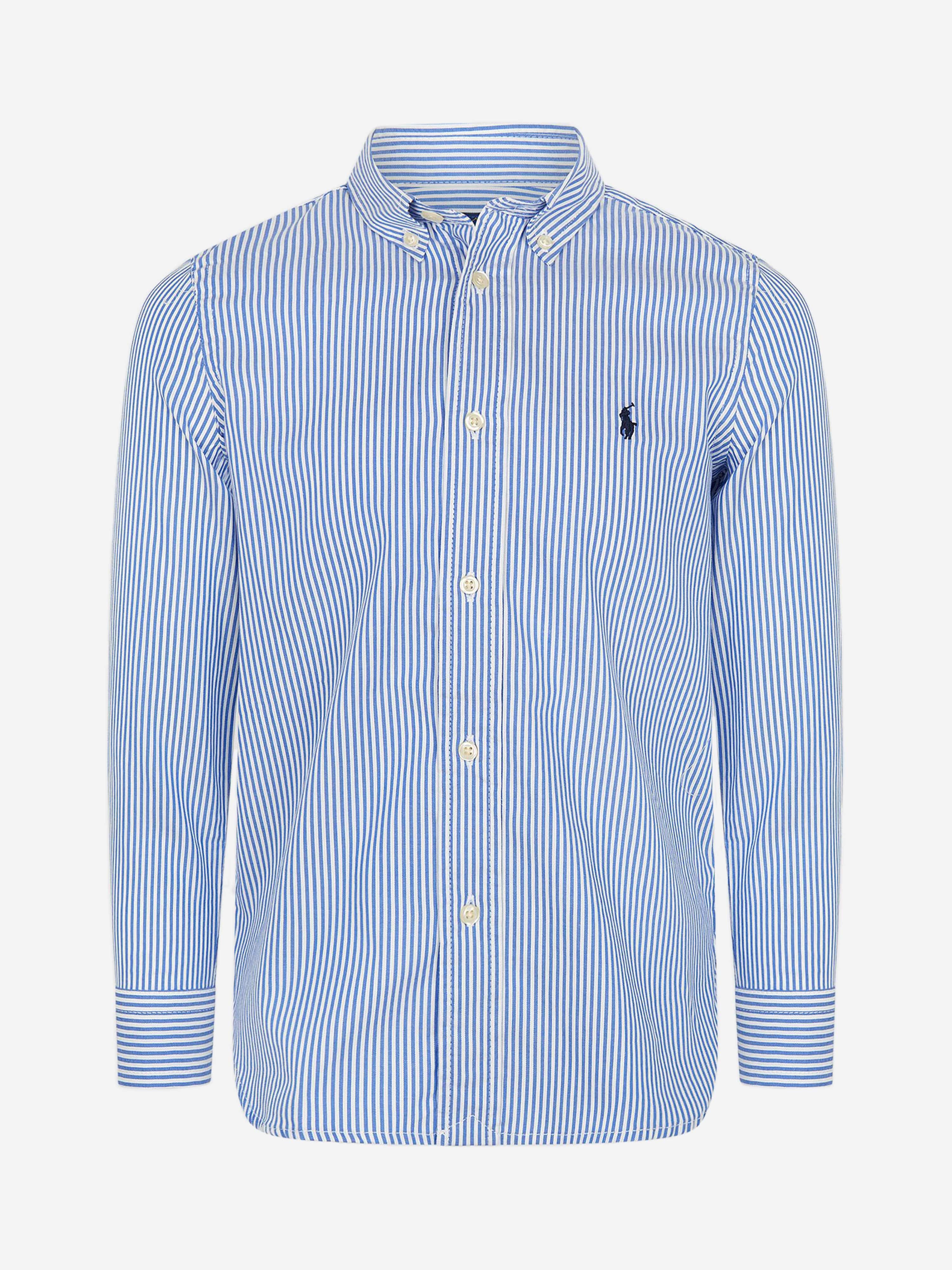 Ralph Lauren Kids Boys Slim Fit Striped Oxford Shirt | Childsplay