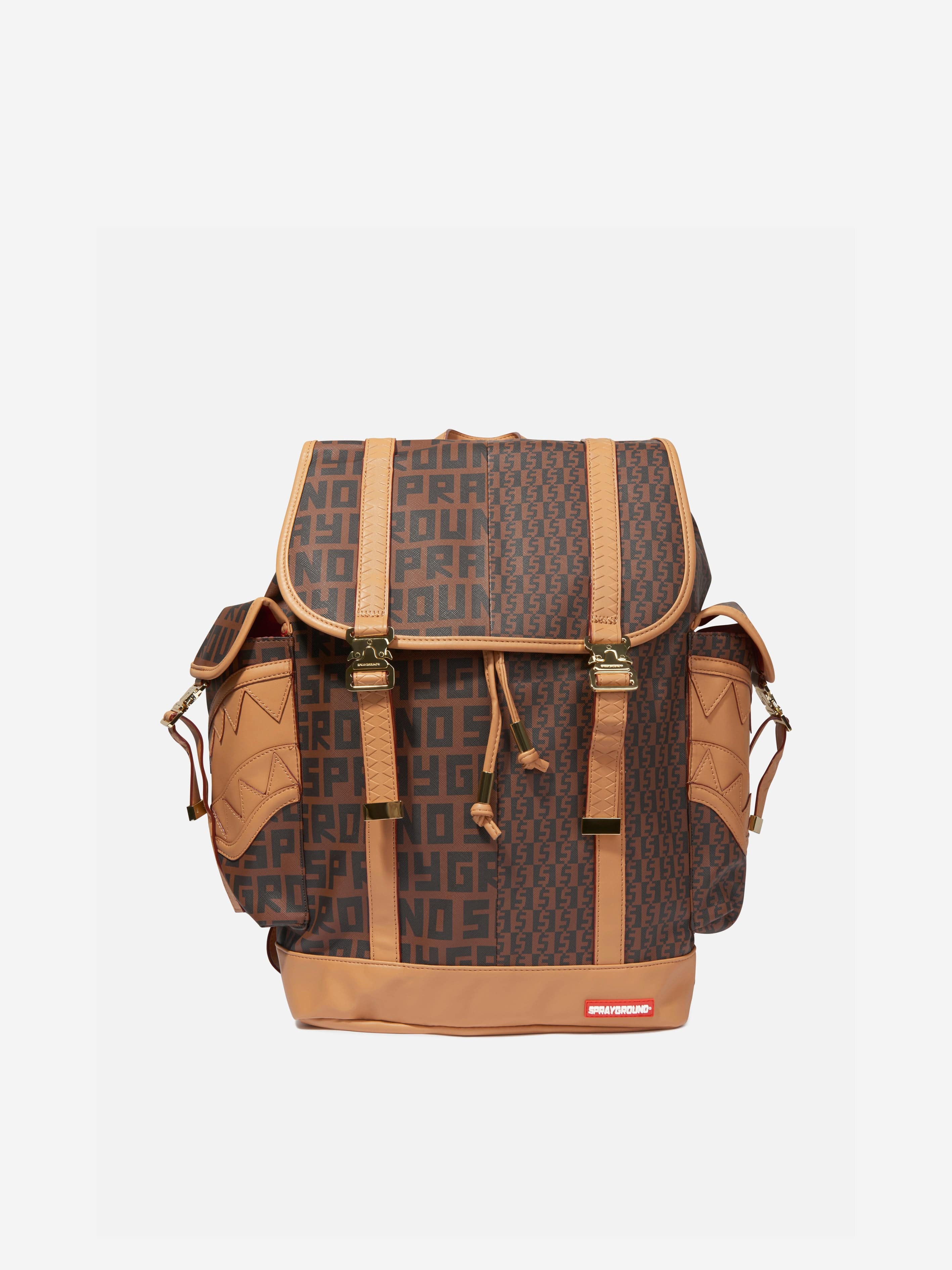 Kids Infiniti Check Monte Carlo Backpack in Brown