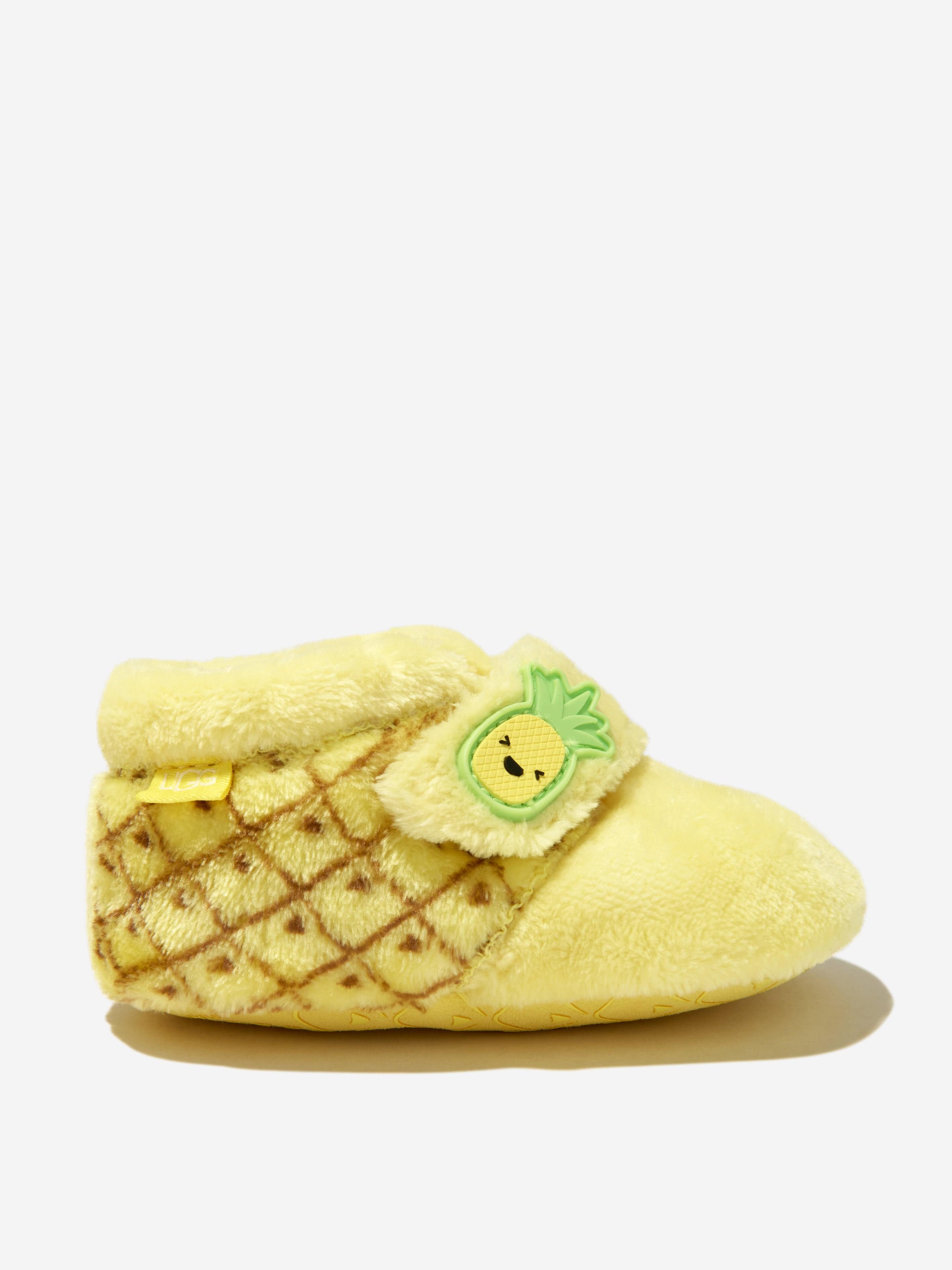 Yellow ugg sale slippers baby